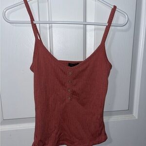 Rue21 Red Ribbed Camisole Top